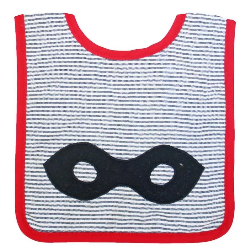 Alimrose Super Hero Bib – Grey/Red