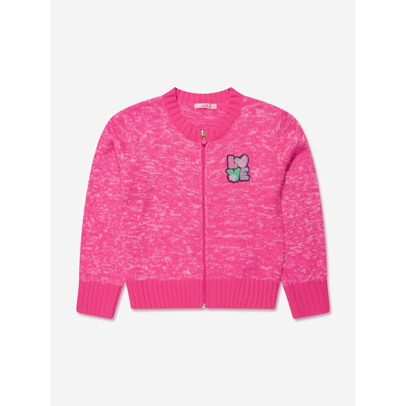 Billieblush Girls Knitted Cardigan in Pink