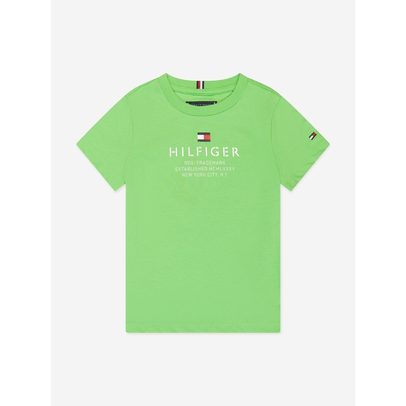 Tommy Hilfiger Boys Logo T-Shirt in Green