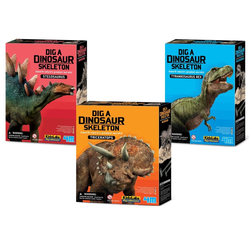 4M Dig A Dino Series I, Assortment, 3 Styles