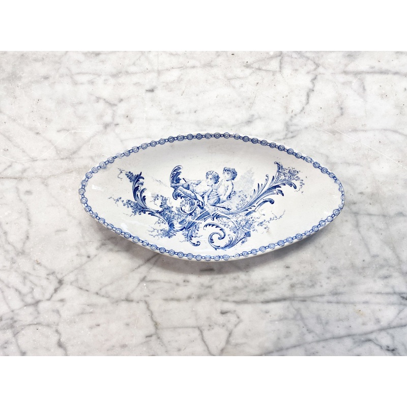 Antique French Cherub Dish