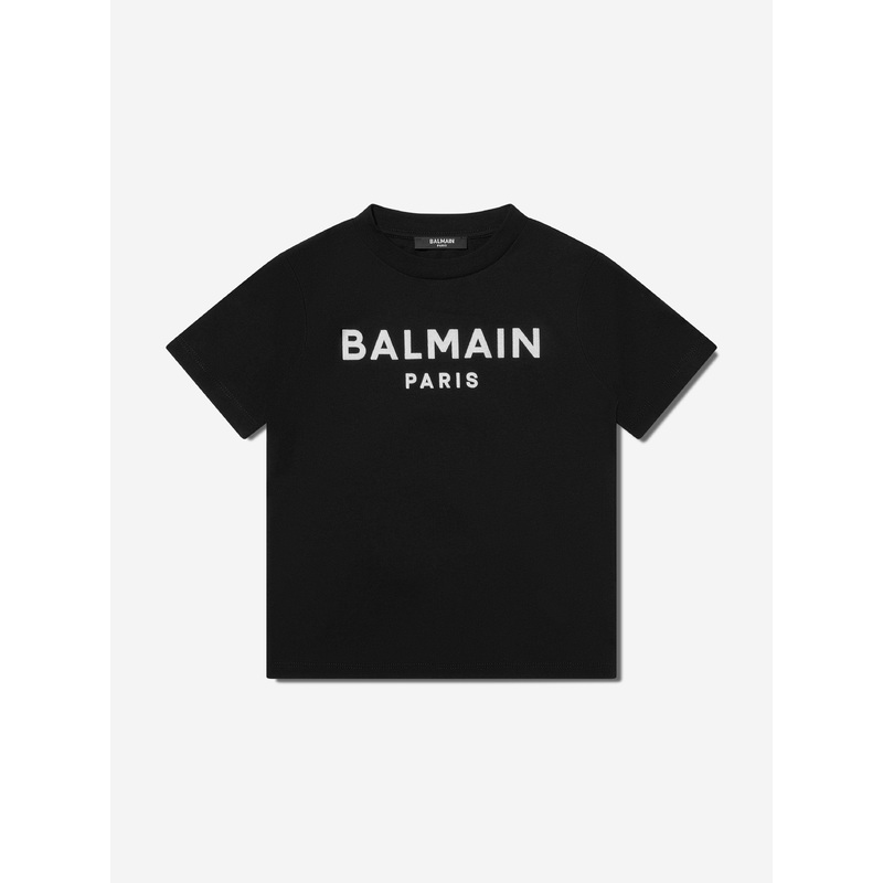 Balmain Boys Logo T-Shirt in Black NZZ9710442359