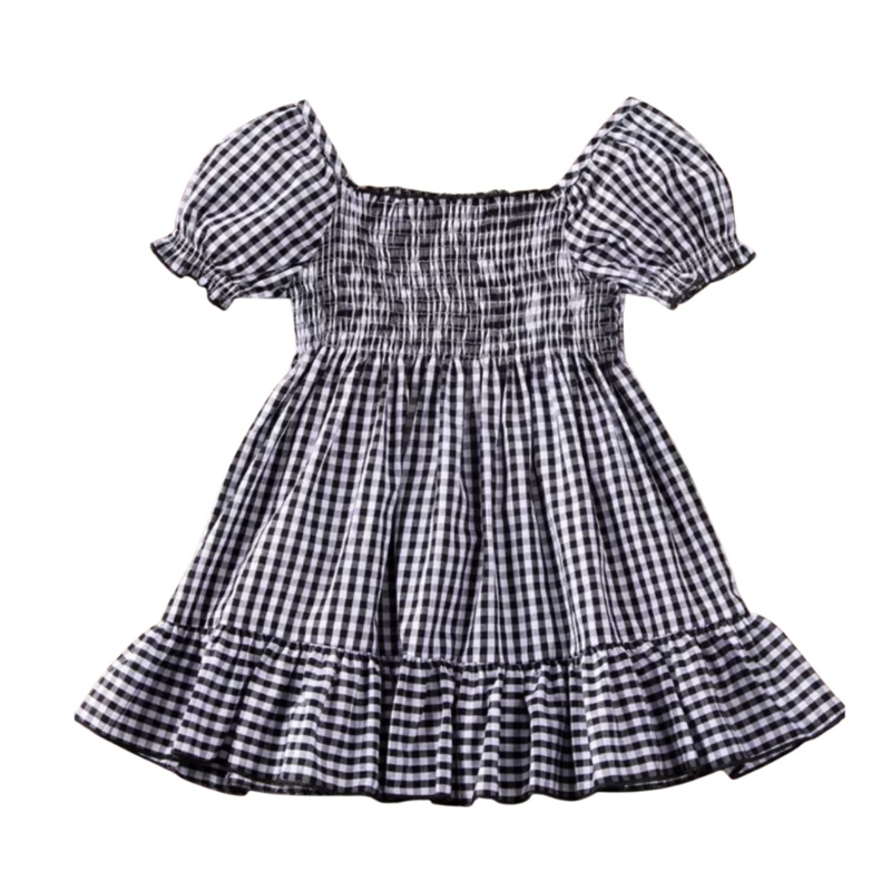 Black and White Gingham Dress