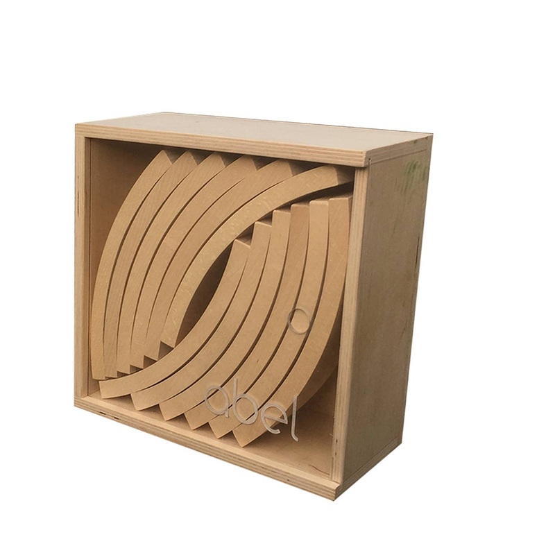 Abel Wooden Blocks in Wooden Storage Box, 24 Piece
