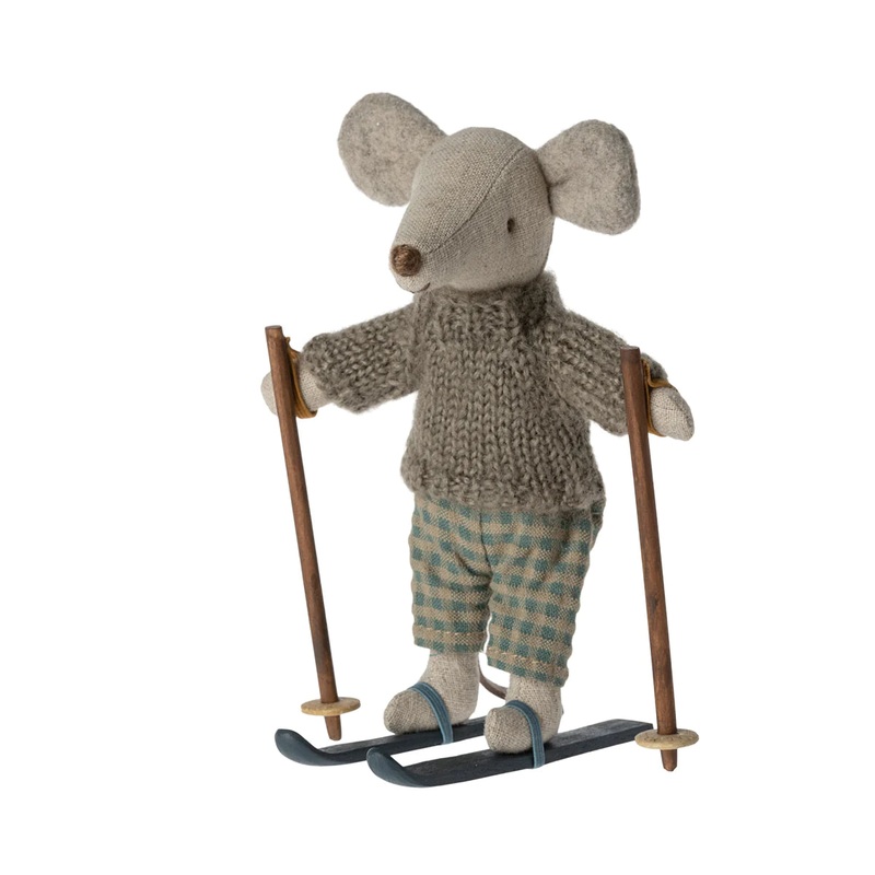 Winter mouse with ski set, Big  brother
