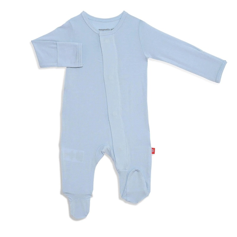 baby blue magnetic parent favorite footie