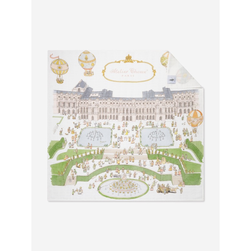 Atelier Choux Baby New Versailles Swaddle in White