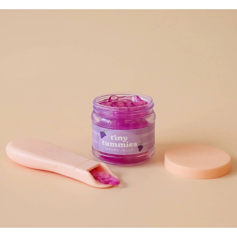 Tiny Tummies – Grape jelly food – Jar and spoon – Tiny Harlo