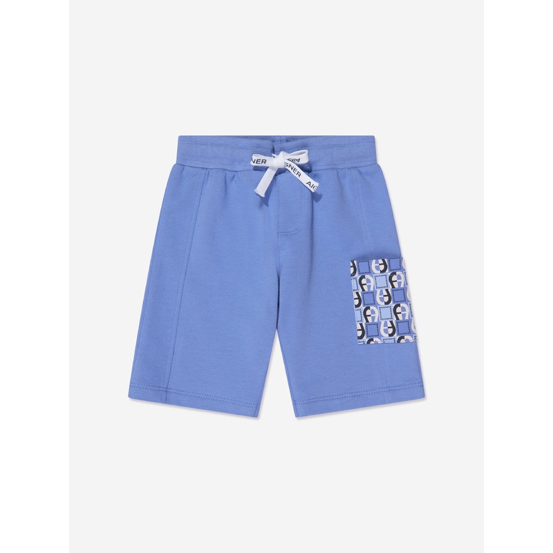 Aigner Baby Boys Logo Shorts in Blue