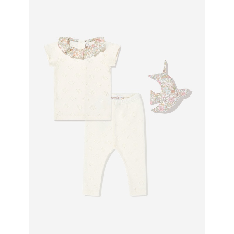 Baby Girls Daisie Gift Set in Ivory