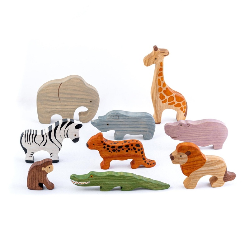 African Animals Set, 9 pieces