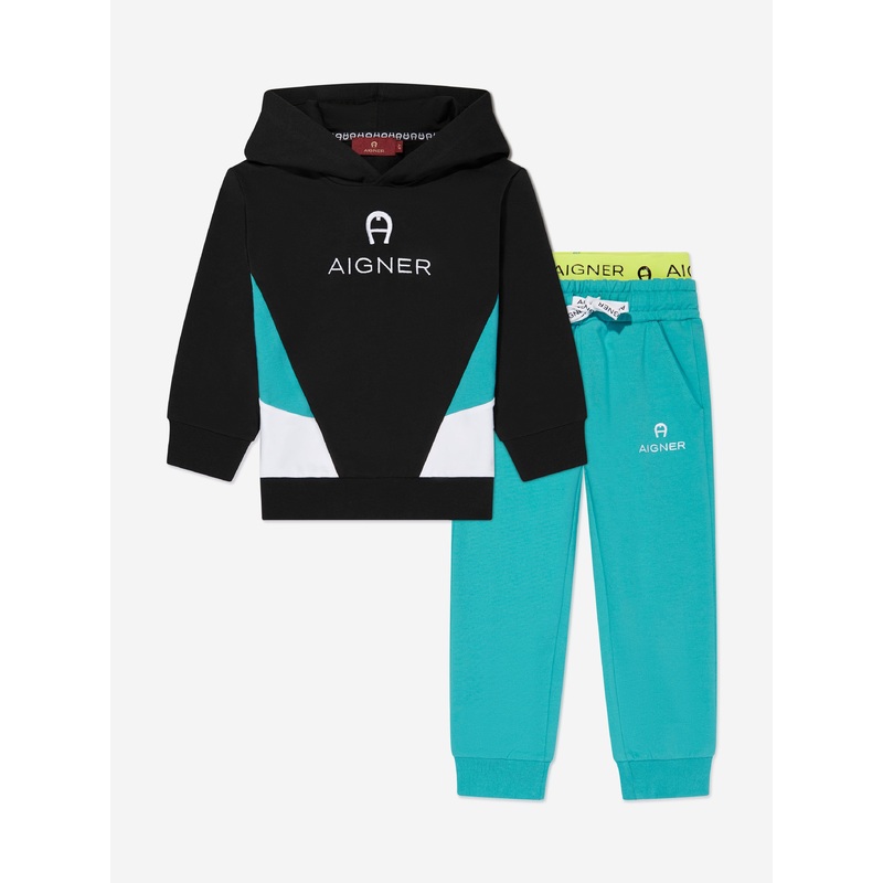 Aigner Boys Logo Tracksuit in Black