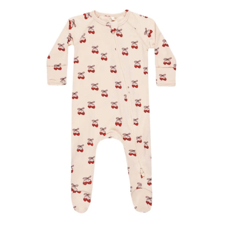 Bamboo Zip Footie – Mon Amour