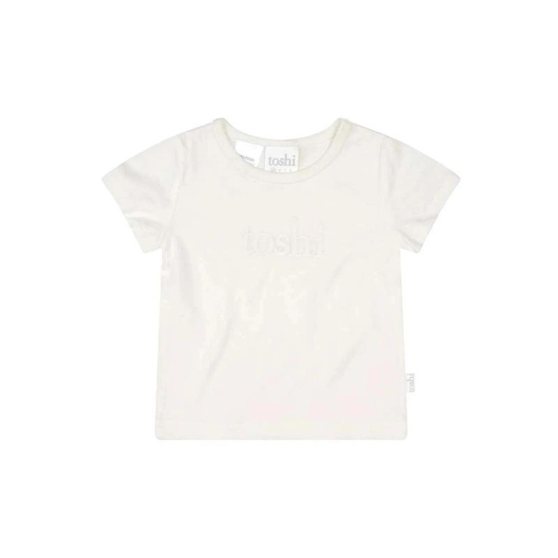 Toshi Dreamtime Organic Tee Short Sleeve Logo – Cream