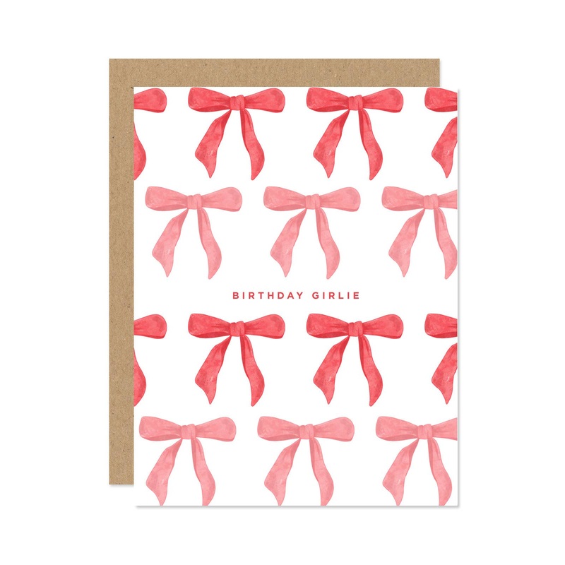Birthday Girlie Bow Card
