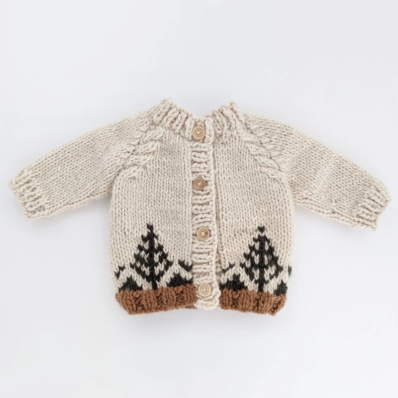 Baby Cardigan Sweater – Forest  6-12M
