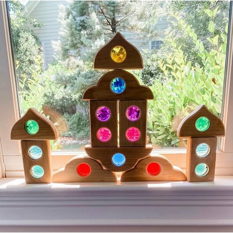 Bauspiel Natural Fairytale Gem Windows 12pcs