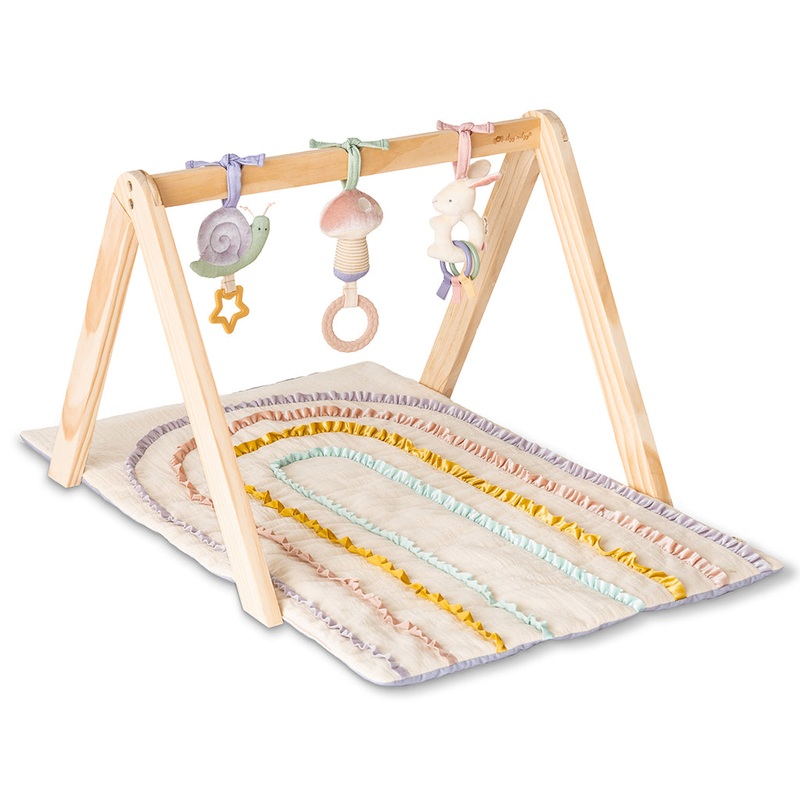 Bitzy Bespoke Ritzy Activity Gym Wooden Gym Pastel