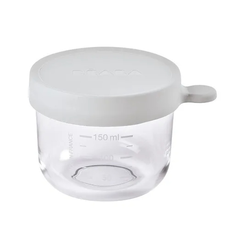 Beaba Glass Conservation Jar White – 150 ml