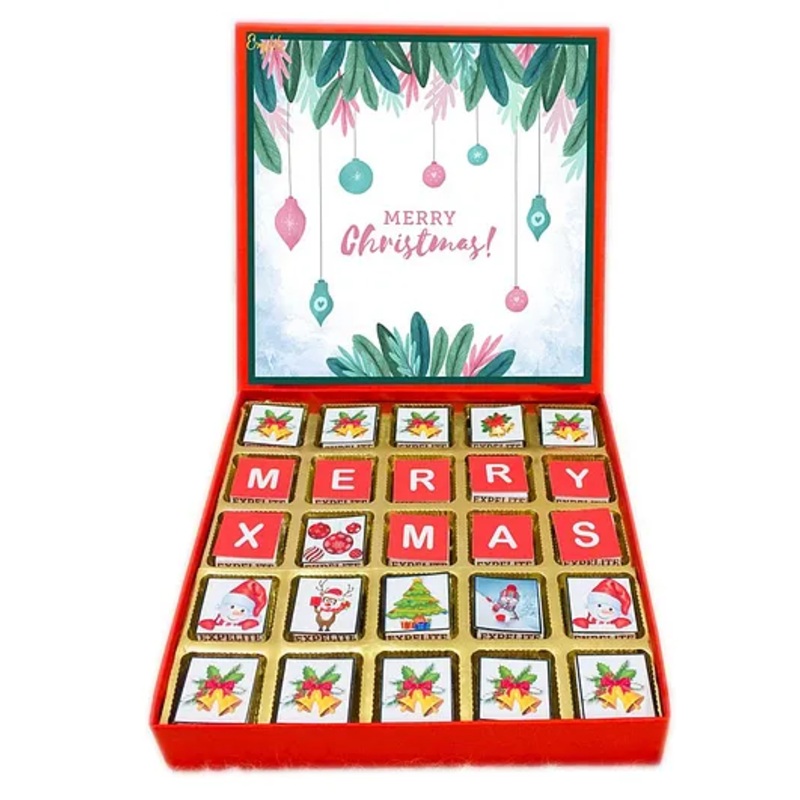 Expelite Christmas Tree & Bells Chocolate Gift Box – 400 gm