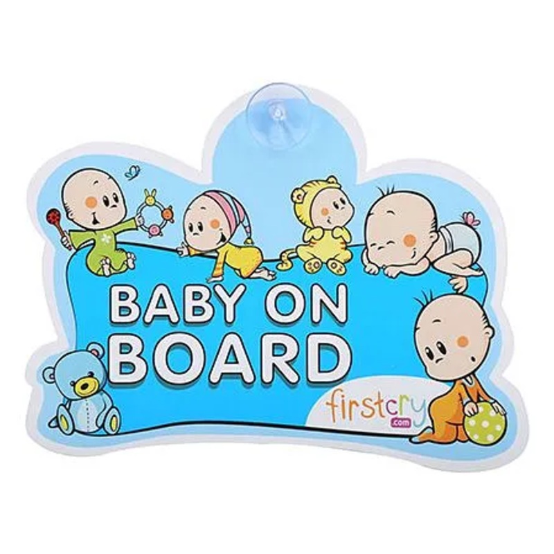 Firstcry Baby On Board Sign – Blue