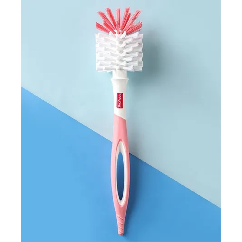 Babyhug Bottle & Nipple Cleaning Brushes – Pink