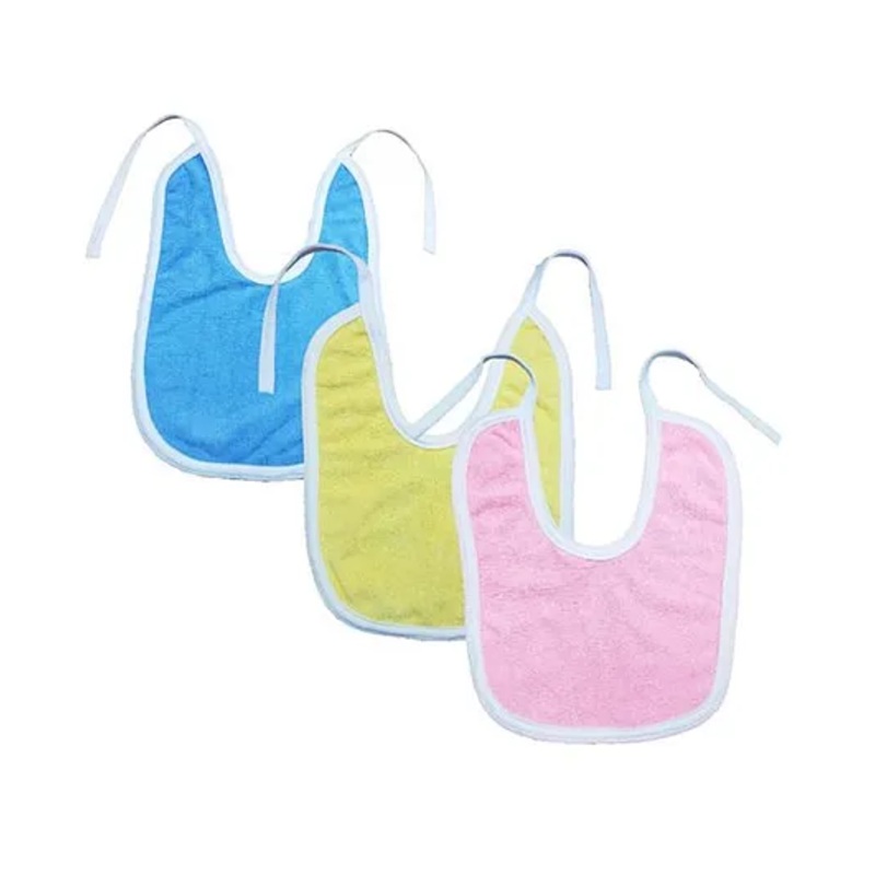 Brandonn Double Layered Waterproof Bibs Set Of 3 – Multicolor