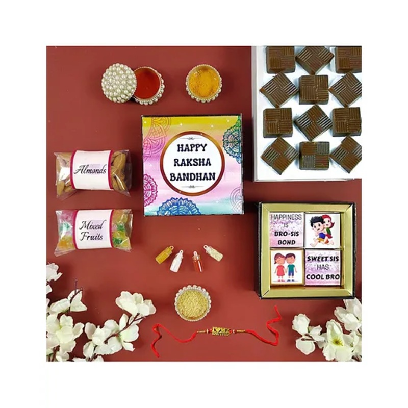 Expelite Rakhi and Gift Combo with Card – Multicolor