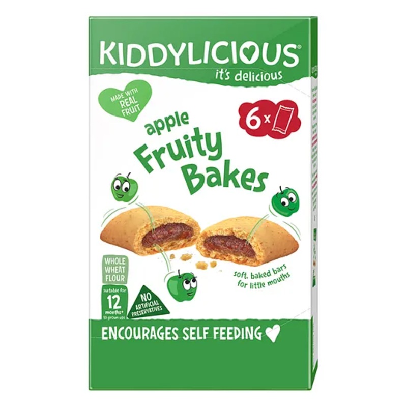 Organix Kiddylicious Fruity Bakes, Apple (12m+) – 132g (6x22g)