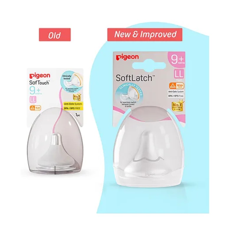 Pigeon Softlatch Peristaltic LL Size Y Cut Nipple With Case Pack Of 1 – White