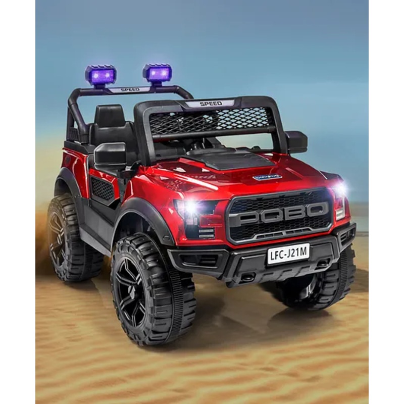 Babyhug Battery Operated Jeep With Music And Lights – Red