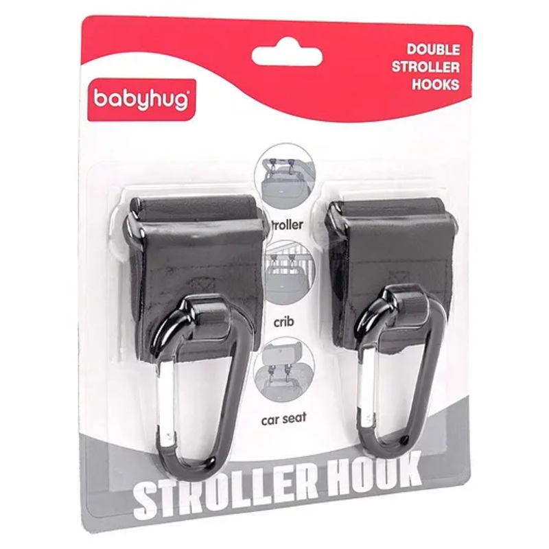 Babyhug Stroller Hook Pack Of 2 – Black