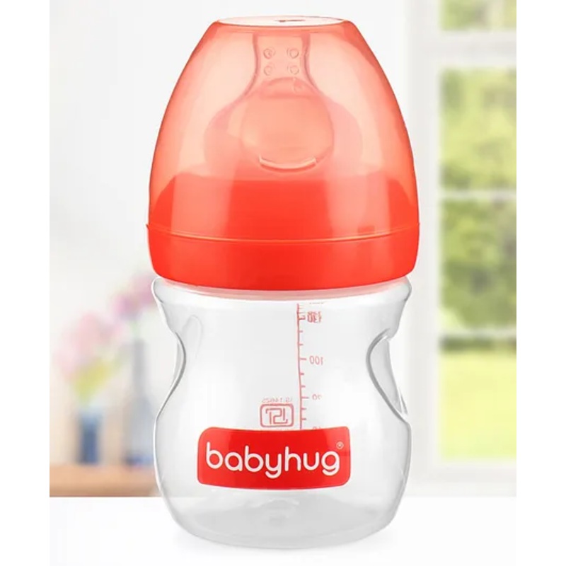 Babyhug Wide Neck Sterilizable Feeding Bottle Red – 160 ml