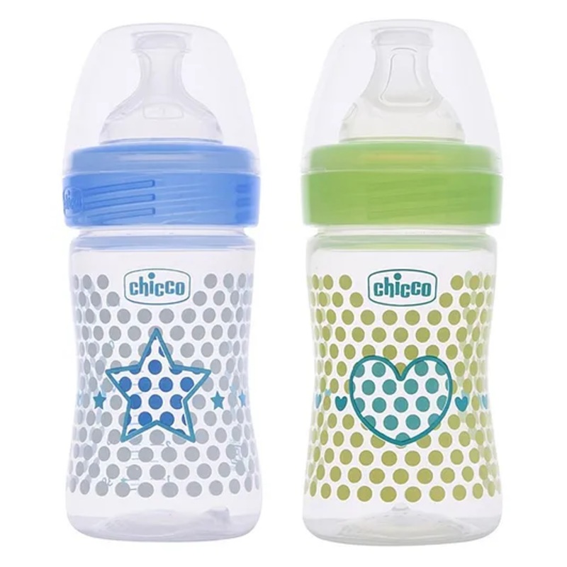 Chicco Bipack Well Being Bottle Blue – 150 ml