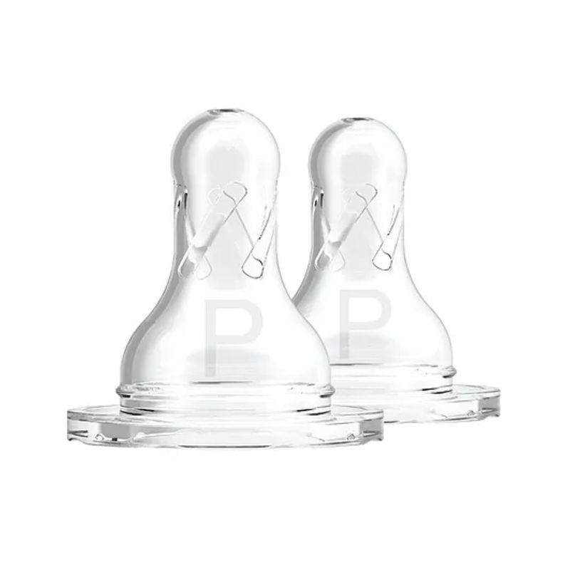 Dr Browns Natural Flow Silicone Narrow Nipple Pack of 2 – White