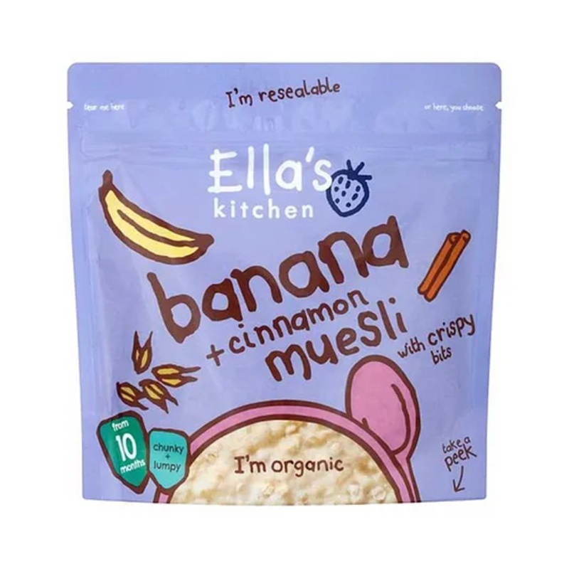 Ellas Kitchen Banana + Cinnamon Muesli – 125 g
