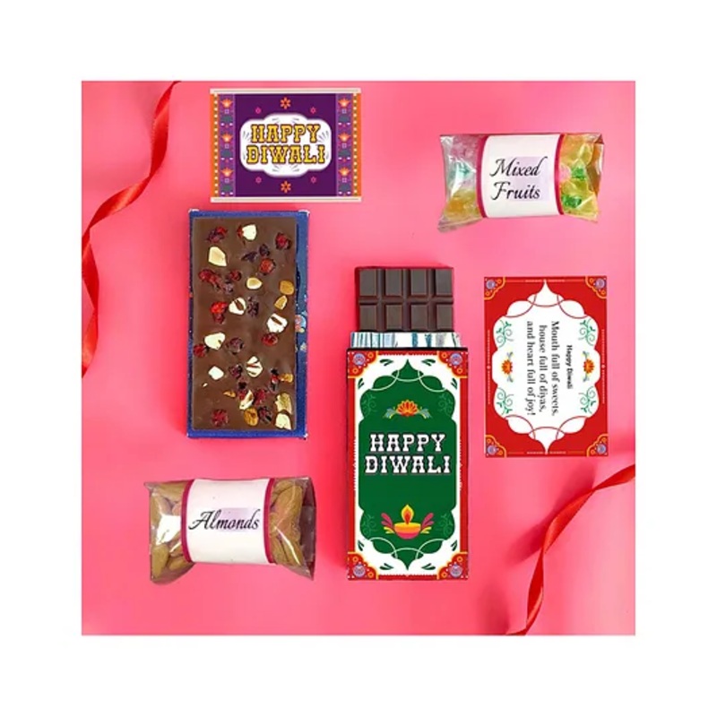Expelite Best Diwali Chocolate Dry Fruits Gift for Family Friends – 200 g