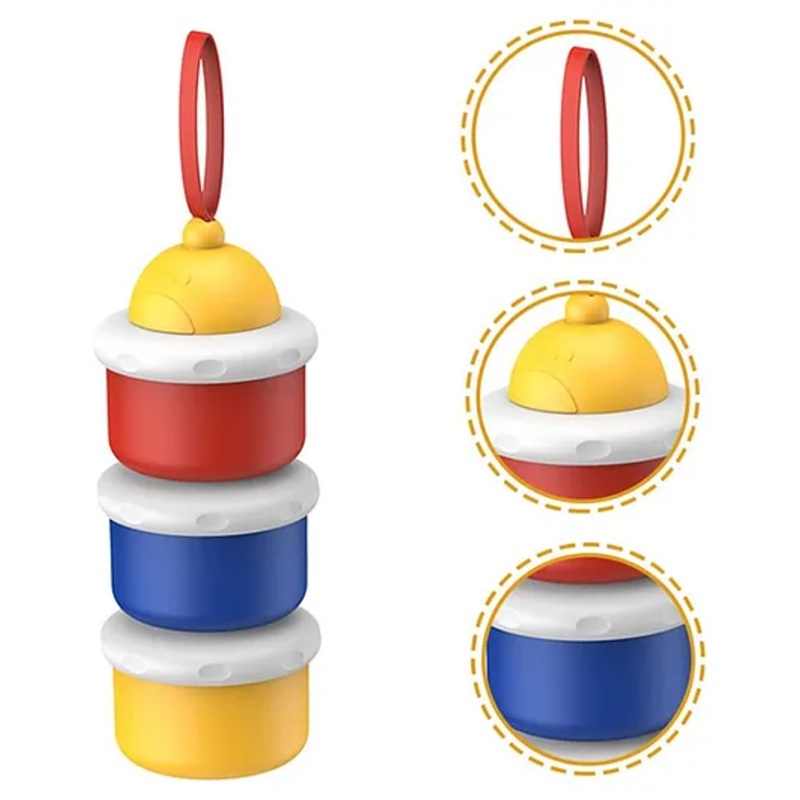 SKB 3 COLOR COMBINATION Baby Milk Powder Dispenser Portable 190ml per Layer – Multicolor