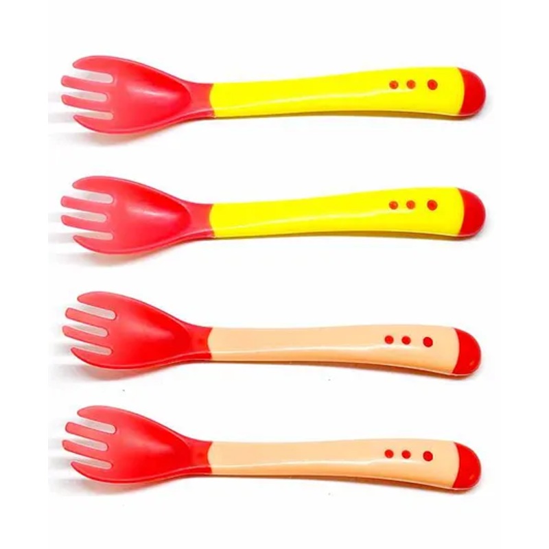 The Little Lookers Temperature Sensing Fork Pack of 4 – Red Yellow