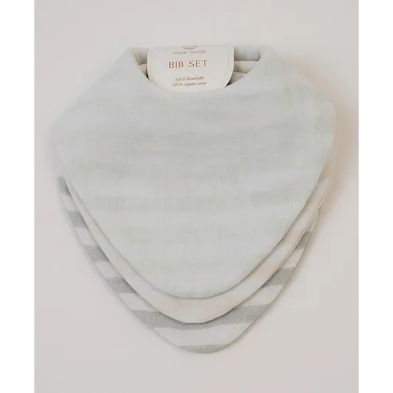 Baby Jalebi Set of 3 Bibs – Neutrals