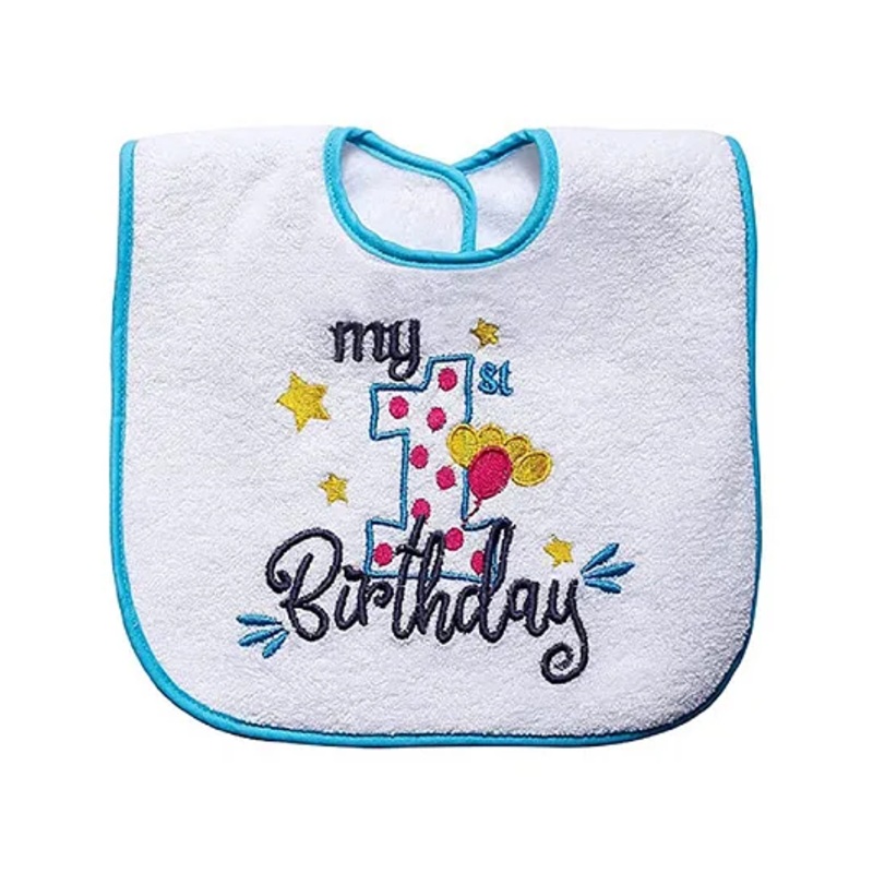 Butterthief Pure Terry Cotton Unisex Baby Feeding Reversible Bibs – Blue