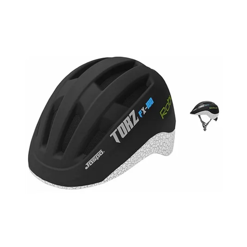 Jaspo Urban Rider Helmet for Skateboarding, Skating, Cycling, for All Ages – Youth, Adults & Kids | ABS Shell, EPS Foam, Removable Cushion, Multi-Vent Design, Adjustable Fit System (Black, S)