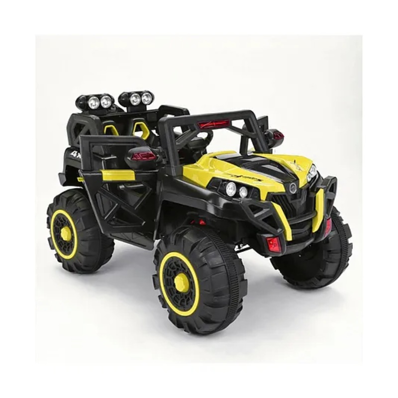 JNCreations Monster Wheel 4X4 BQ 2188 Kids Battery Operated Ride on Jeep -Yellow