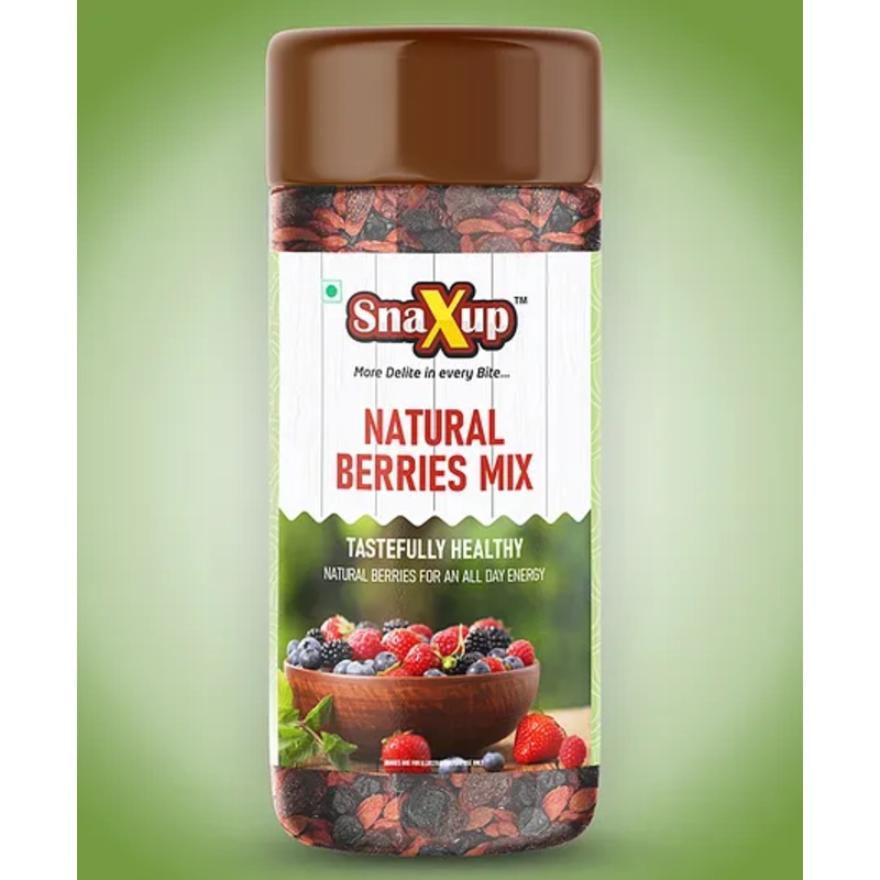SnaXup Mix Berries Dried Cranberries Blueberries Strawberries Black Currants 300 g