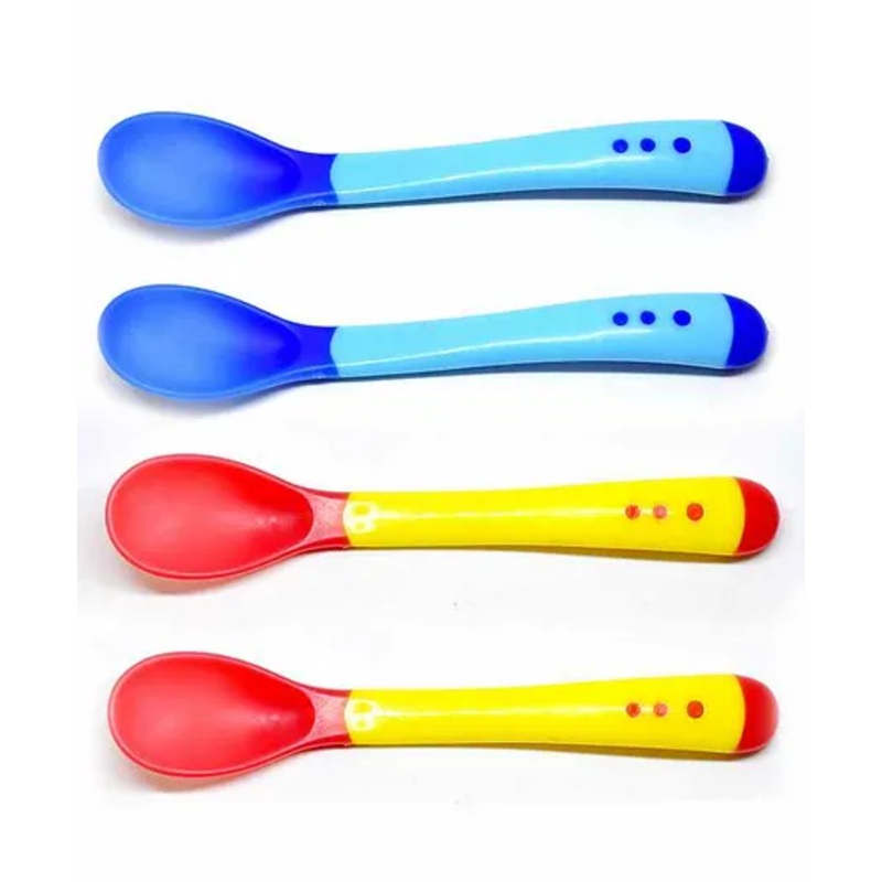 The Little Lookers Temperature Sensing Spoon Pack of 4 – Blue Yellow