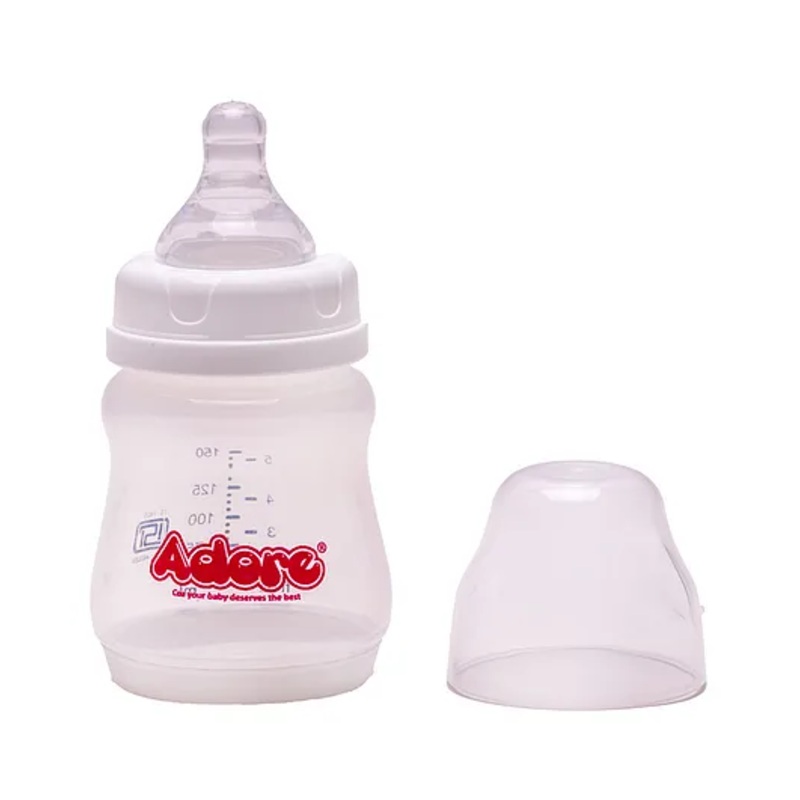 Adore Jiggle 2 stage Wideneck Feeding Bottle with Anti-Colic Teat- 150ml