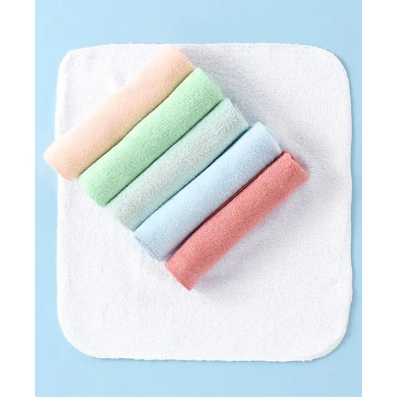Ben Benny Terry Knit Wash Cloth Solid Colour Pack of 6 L 26.5 x B 26.5 cm – Multicolor