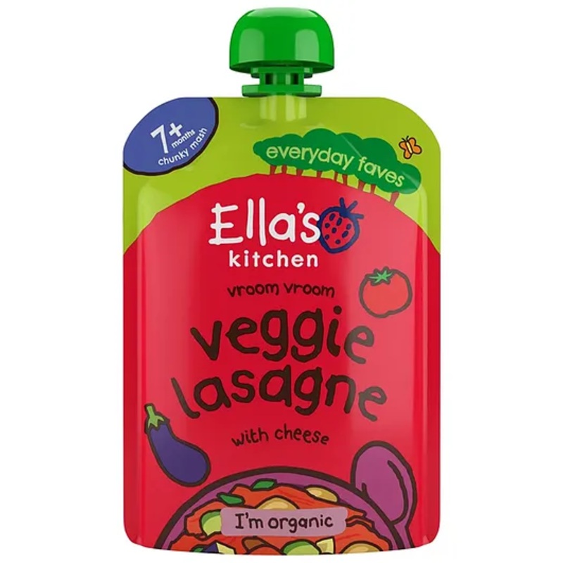 Ella’s Kitchen Organic Baby Food Pouch, Veggie Lasagne with cheese (7m+) – 130g