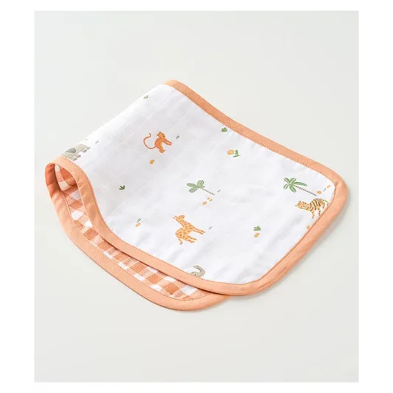 Aariro Organic Cotton Burp cloth Wild Safari – Brown