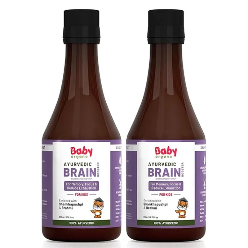 Babyorgano Brain Booster Syrup for Kids Combo – 200 ml